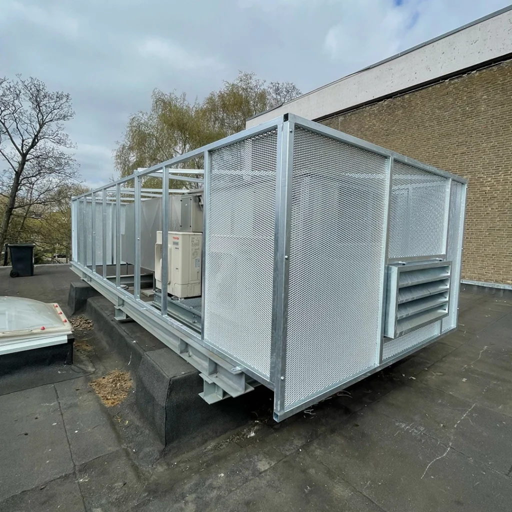 bouwen met strekmetaal - Afscherming LBK Amsterdam