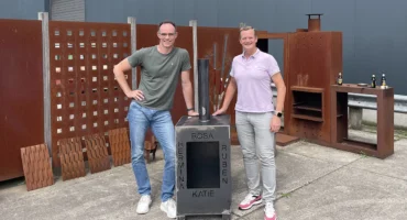 Cortenstaal tuinhaard gepersonaliseerd