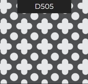 Perf. Staal 2000x1000x1 D505 Klaverblad met gat  40%