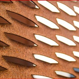 Strekmetaal Corten A 225x54/25x1,5 LD1500x3000 #