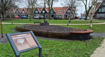 Cortenstaal boomeiland volendam
